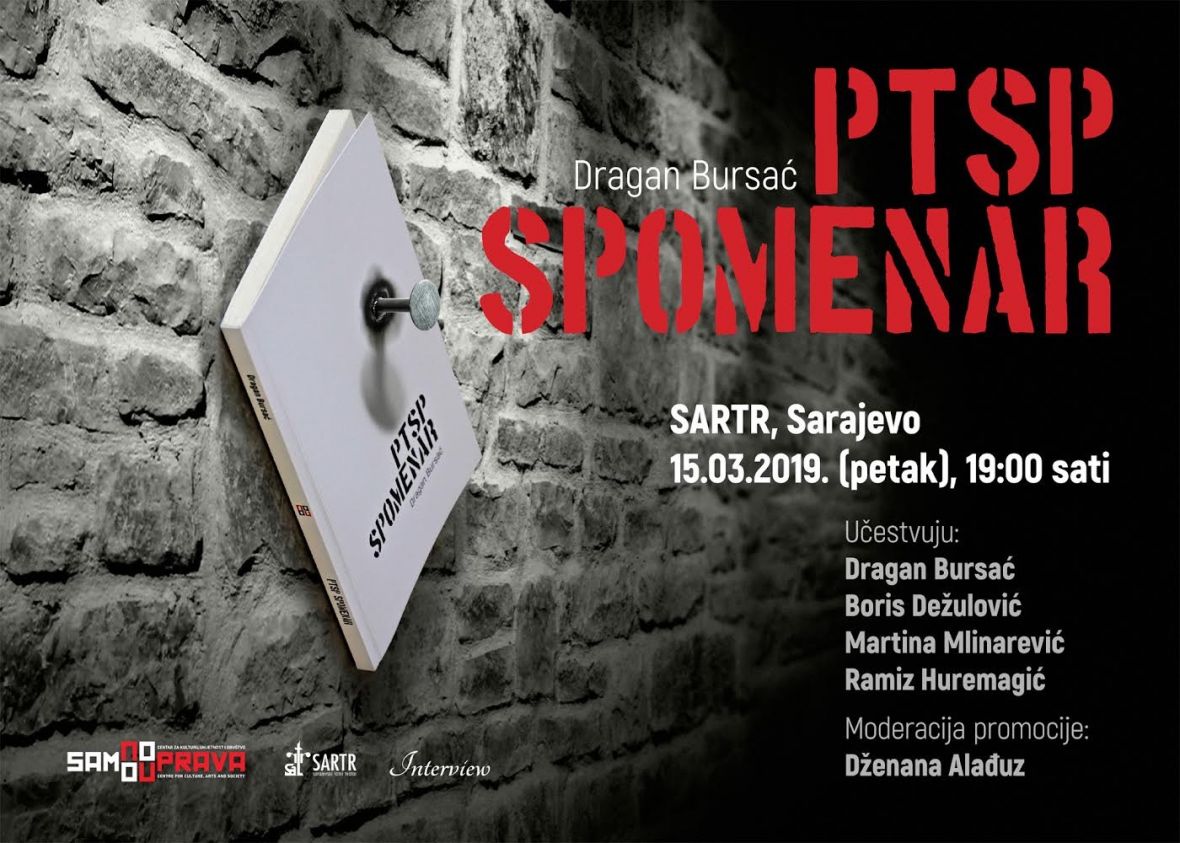 Sarajevska promocija „PTSP spomenara“ bit će održana u SARTR-u u petak, 15. marta - undefined